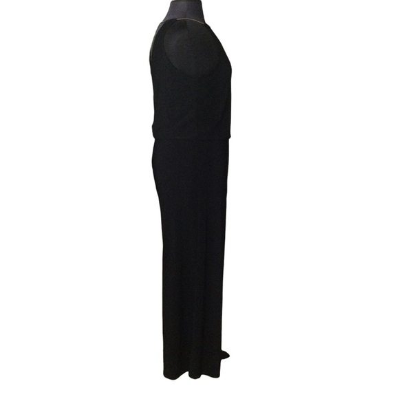 R & M Richard black Gold Chain Plus Size Jumpsuit - Picture 3 of 10